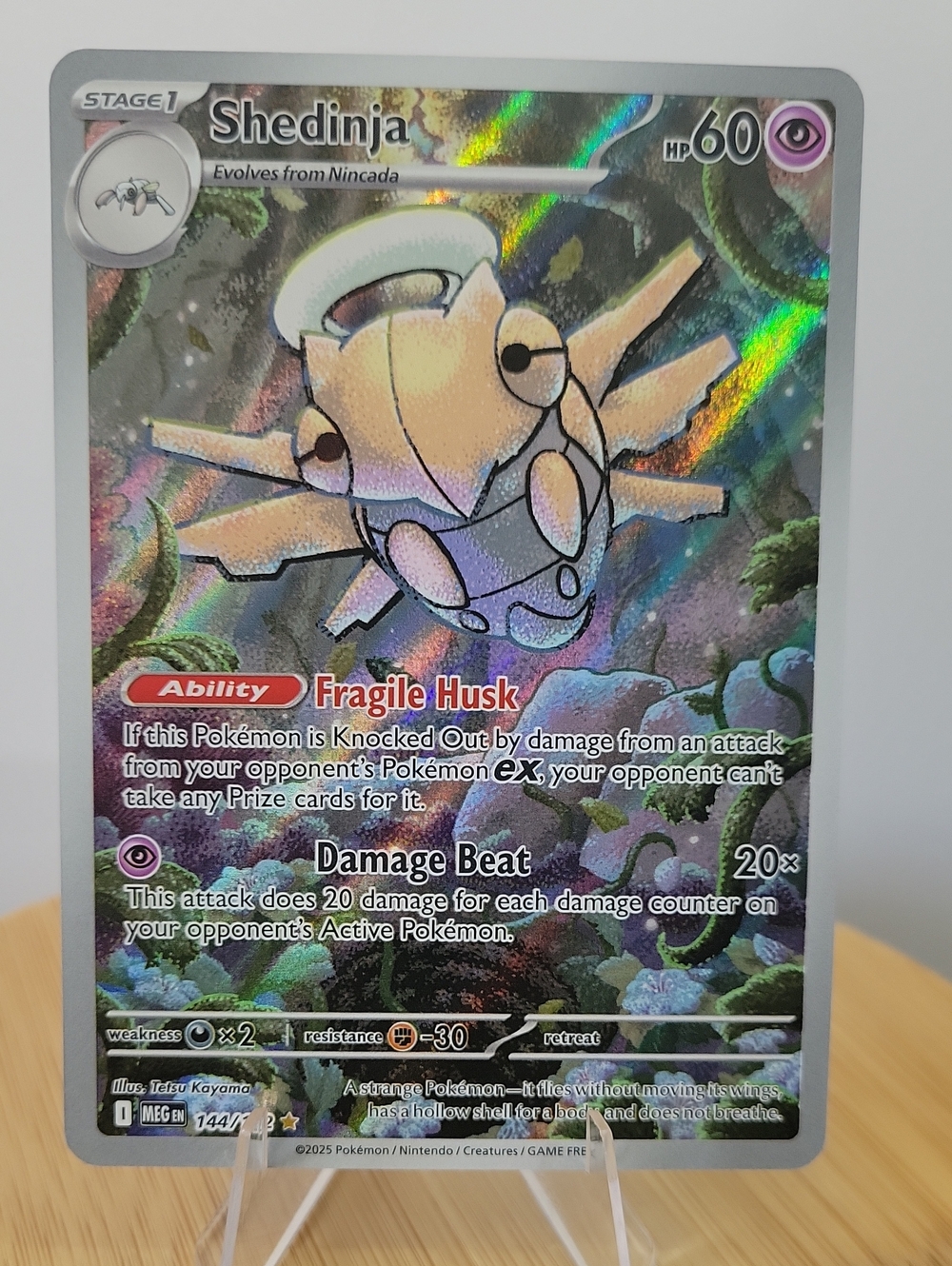 Shedinja Holo Illustration Rare ME01: Mega Evolution 144/132 NM
